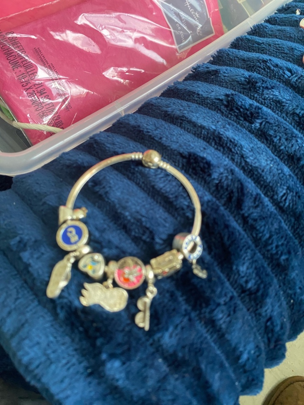 PRINCESS CRUISE CHARM BRACELET WITH 9 CHARMS - Picture 2 of 3